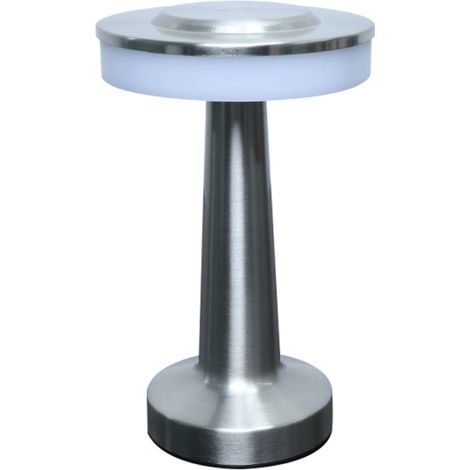Lampe de table LED tactile, 3 niveaux lumière, batterie rechargeable 48h (portable)