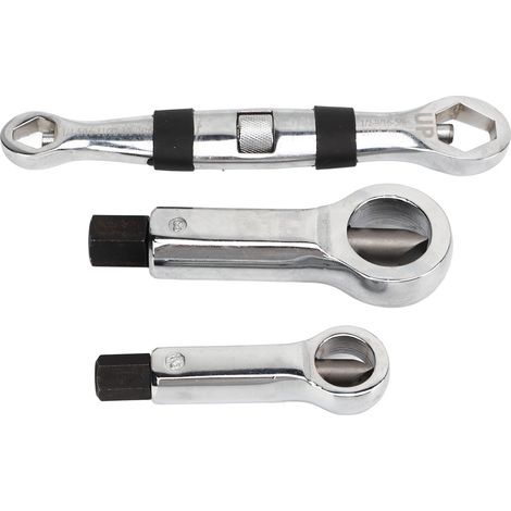 Kit extracteur d'écrous et boulons grippés en acier solide, démonte-vis et séparateur pour vis cassées ou abîmées. (1/5)