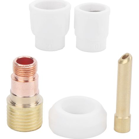 Keramik-Schweißbecher-Set, weiß, 10 12 Düse für Argon-Lichtbogenschweißpistole WP-17/18/26 (1/5)