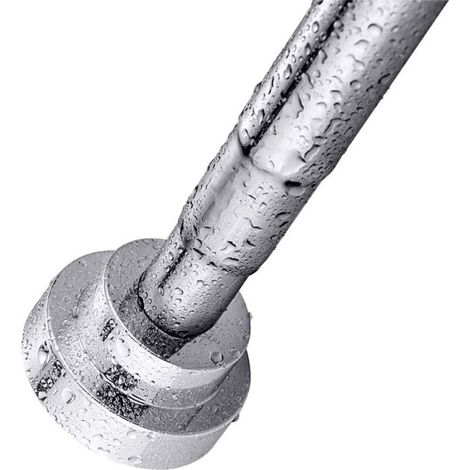 Tringle de Rideau de -DOUche, Acier Inoxydable, Pas de Forage & Rouille, Antidérapante, Barre Télescopique Extensible pour Placard, Salle de Bains, Fenêtres ou Portes(155-260cm)-DOU
