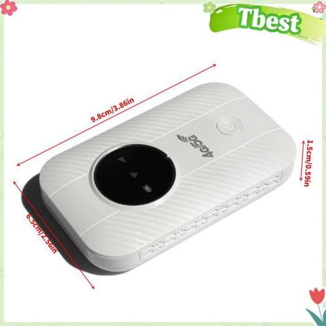 Tbest Routeur portable Carte de routeur 4G insérée Support WiFi portable 10 appareils Internet par telephonie detachee UE (1/4)