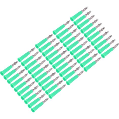 50 prises banane soudables ABS alliage zinc 4 mm vert - Lot de 50 connecteurs haut-parleur à souder (1/5)