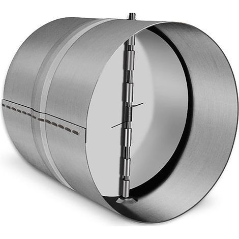 1 Clapet anti-retour DN 150 mm, Acier galvanisé et Aluminium, Pour ventilation sèche-linge et VMC (1/5)