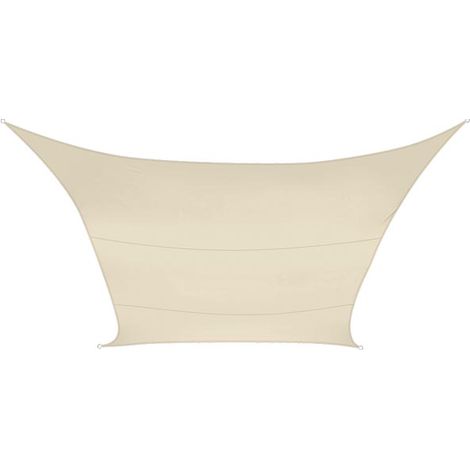 Perel Toldo de Sombra crema 3,6 x 3,6 m cuadrado (1/5)