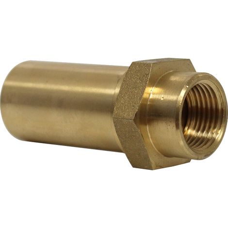 Blanc Habitat – Anti-bélier à ressort Femelle 1/2" (15/21) – Pour chauffage central – Filetage plomberie – Sens de pose vertical