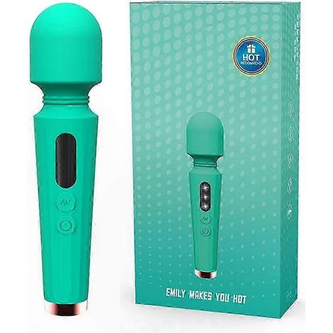 Baguette Massage Vibrante 10 Vitesses, Appareil de Massage Portable à Main, Soulage les Douleurs Musculaires, Cadeau Idéal pour Femmes et Hommes (1/5)