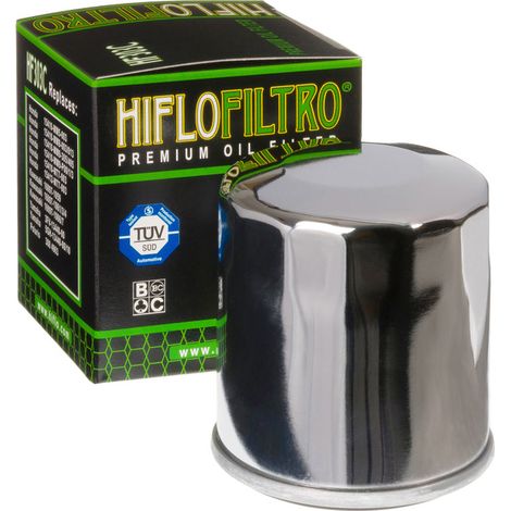 Filtro de aceite Hiflo HF303 cromado Xvz Xv Xj Vmax Vn Zzr Z Zx Gl Vt Vtr Vfr CBR (1/3)