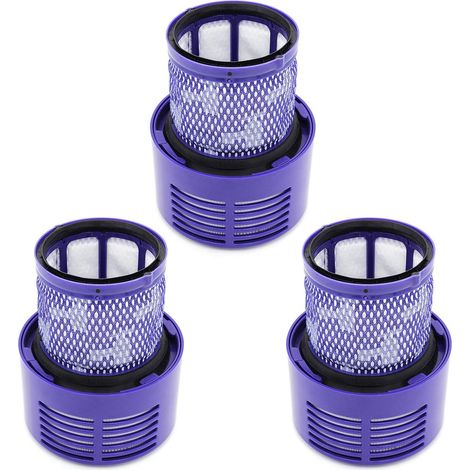 Paquet de 3 filtres de Rechange pour Dyson V10 Series V10 Absolute, Animal, Total Clean, Motorhead, SV12 Aspirateur, Remplacer  DY-969082-01 (1/5)