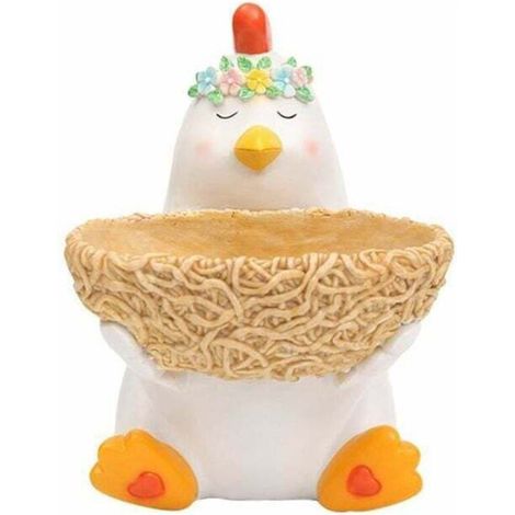 Jolie jardinière de fleurs, bibelot pour la maison, organisateur de clés, jardin, balcon, pots succulents, vase, décor de poussin Extérieur (1/4)