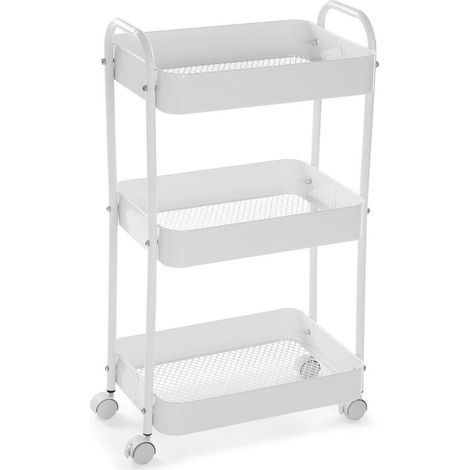 Carro de Cocina Versa Blanco 30 x 76 x 46 cm Hierro (1/5)