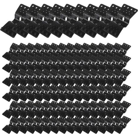 Clips para malla de sombreo - Sujeción a redes - Protección para jardín - Agarre resistente - 100 unidades - Negro (1/5)