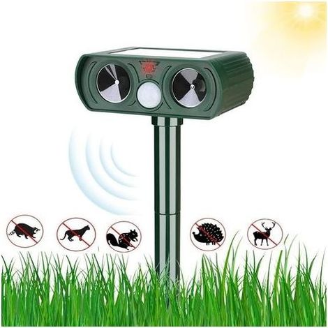 Repulsif Chat Exterieur Repulsif Chat Ultrason, Repulsif Chien, Répulsif Chat, Anti Taupe, Repulsif Chien Exterieur pour Chats, Chiens, Ratons Laveurs, Taupes, Souris, Oiseaux, Visons (1/5)