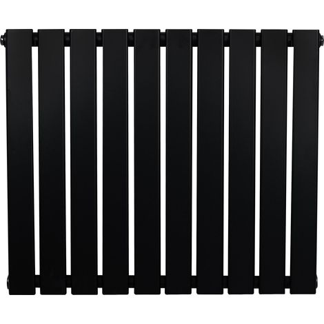 Flachheizkörper Designer, Horizontal, Schwarz, 600 x 700mm (1/5)