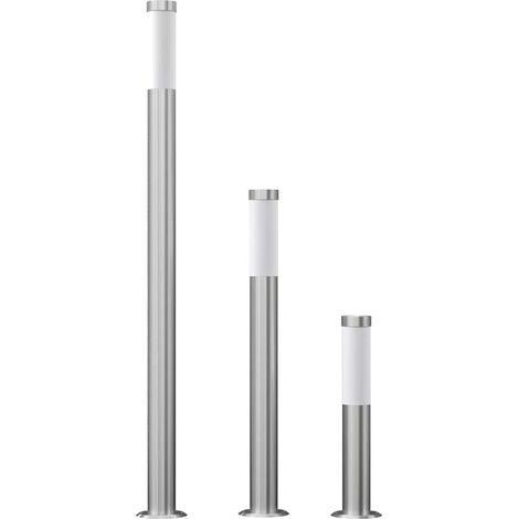 vidaXL Juego de lámparas de jardín 3 pzas acero inoxidable impermeable (1/5)