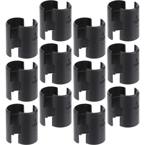 30 Paires Clips de Fixation d'étagère Plastique ABS, Manchons de rayonnage pour étagères filaires, Remplacement poteaux de Rangement Cuisine, Structure en Coin (1/5)