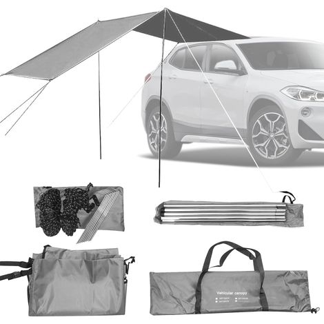 Voiture Tente de Hayon de Voiture, Paroi Avant et Latérales pour Motorhome Tarp Auvent, Bus Auvent Tarp, Caravane 440x200cm (1/5)