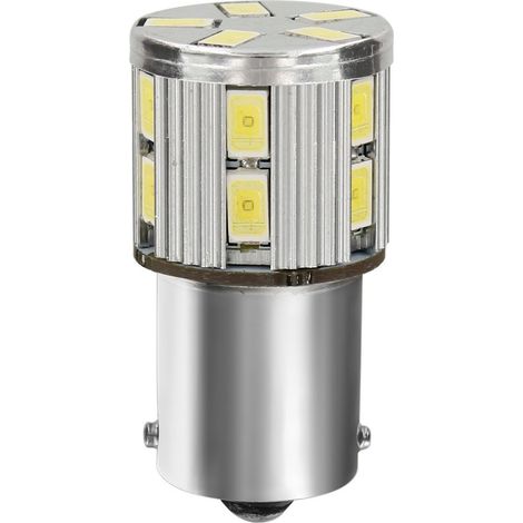 12/24V Led Series - 17 SMD x 1 chip - (P21W) - BA15s - 1 pz - Scatola - Bianco - Doppia polarità - Resistenza incorporata (1/4)