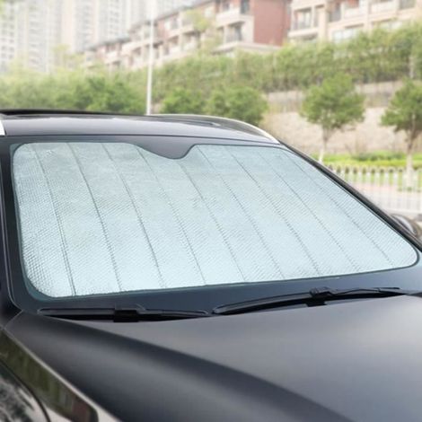 Pare-Soleil Pare-Brise - Feuille D Aluminium - Protection UV Et Isolation Thermique - Universel - 1 Unite (1/4)