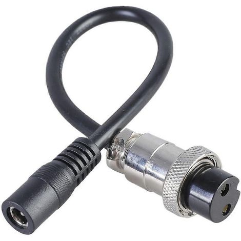 GX20 2-poliges weibliches Luftfahrt-Anschlusskabel DC5521 Eingangs-Elektrokabel-Adapterkabel (1/4)