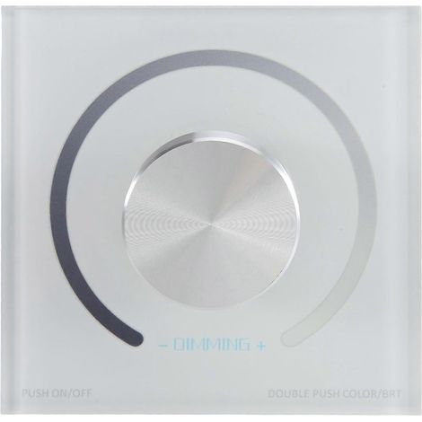 Variateur de bande LED DC12V-24V à bouton rotatif mural PWM pour ruban monochrome 5050 3528 (1/5)