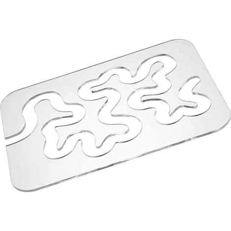 Gabarit Règle Précise de Quilting pour Patchwork en Acrylique Transparent et Antidérapante et Broderie pour Couture DIY la Main (1/5)
