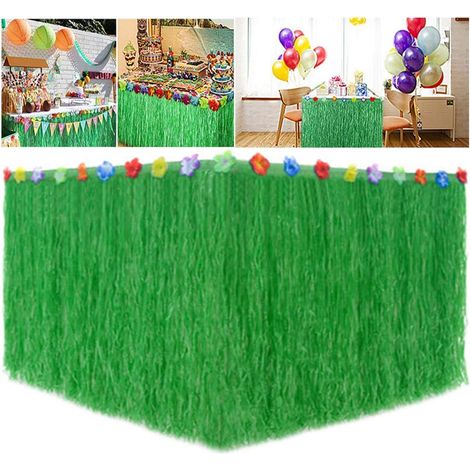 Hawaii Table Jupes Hawaiian Table Jupe pour Décorations de Fête (108,7x11,8in) (1/5)