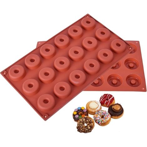 Silikon-Backform für Mini-Donuts mit Loch, 18 g (1/2)