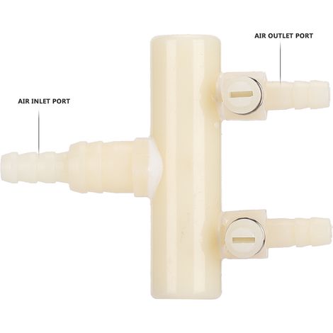 Vannes de Régulation pour Aquarium avec Pompe à Air et Commutateur Réglable - Lot de 2 Têtes (1/5)