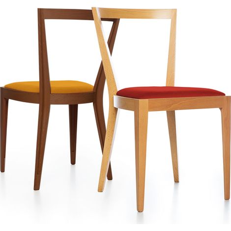 Ponti 940 Faggio tinto noce sedia in legno di faggio originale BBB Italia seduta legno e imbottita colorata naturale interno Giò Ponti design cucina sala da pranzo hotel bar ristorante made in Italy