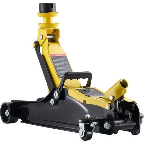 Cric hydraulique extra-plat 2,5 tonnes avec pompe rapide, idéal pour voitures de sport et SUV, plage de levage 85-350 mm. (1/5)