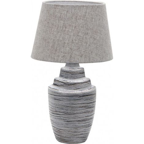 FABRILAMP 160371028 Ceramica Tui 1xe27 Zinco Paralume Grigio 41,5x24x24 Cm