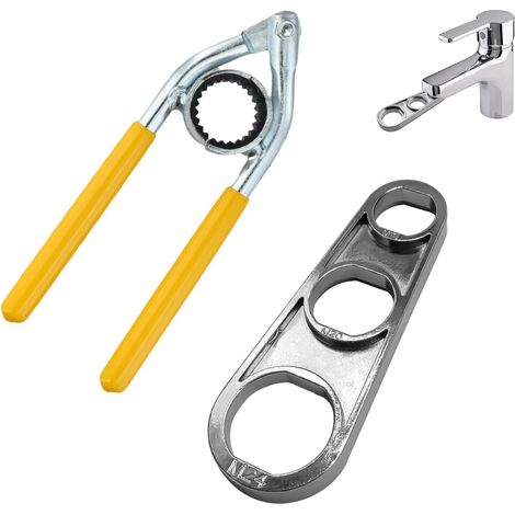 Clé de filtre de robinet portable, antidérapante, outil de réparation de robinet pour M16/M18/M20/M22/M24/M28 (1/5)