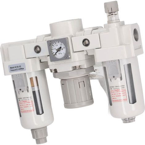 Régulateur de pression AC30-03, séparateur huile-eau, filtre, pièces pneumatiques et mécaniques, processeur d'air comprimé, unité triple, filetage d'entrée/sortie G3/8 pouce (1/5)