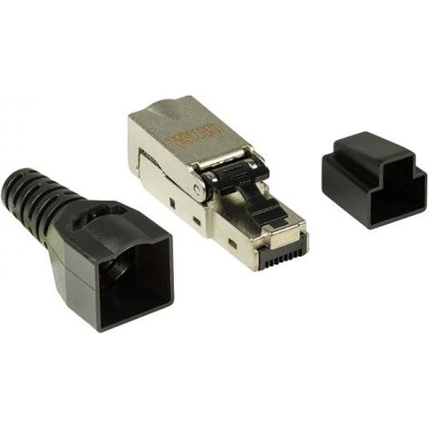 Connettore RJ45 Cat.6A, assemblaggio in loco a basso costo, LogiLink, schermato 10 Gigabit (1/4)