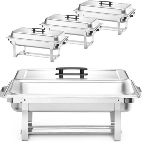 Chauffe-plats bain-marie buffet pour pâtes GN 1/1 ACIER - LOT DE 4 pcs. (1/5)