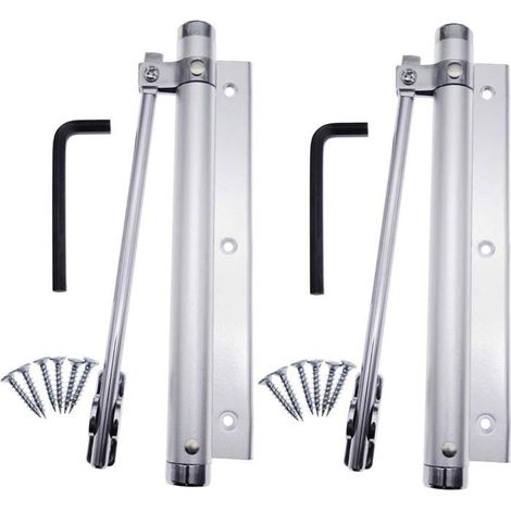 Türschließer aus Aluminiumlegierung mit Federmechanismus, verstellbare automatische Aufputz-Türschließer für das Zuhause (1/5)