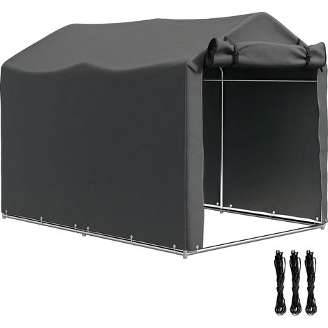 Tente de jardin extérieure, matériau imperméable, porte détachable, GRIS (1/2)