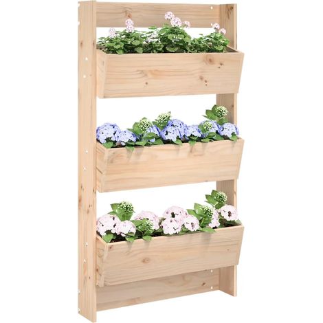 Hochbeet vidaxl 3 tiers Kiefernholz 60x18,5x110 cm
