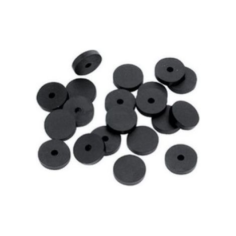 GUARNIZIONE PER RUBINETTO SEMIFORATA IN GOMMA NERA 3/4&quot (Pz.50)