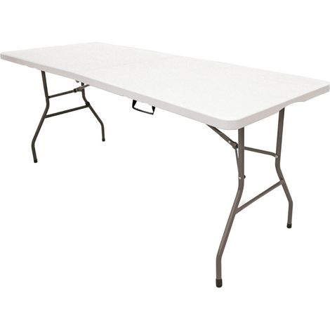 Mesa Plegable Normativa de Uso Público 180x70x74 cm – Portátil, Tablero HDPE 3,5 cm 6-8 Adultos, Multiusos Jardín / Catering The HomeWeeks