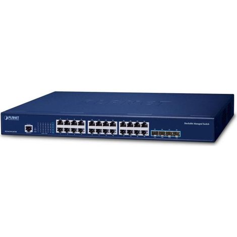 PLANET Layer 3 24-Port 10/100/1000T Gestionado L3 Gigabit Ethernet (10/100/1000) 1U Azul