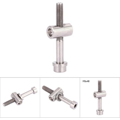 Vis de fixation de tige de selle M5x30/35/40 en alliage de titane, tête ronde (boulon titane M5x40) (1/5)