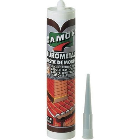 SILICONE NEUTRO EUROMETAL Testa di moro - 280 ml