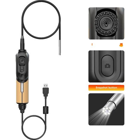Cámara de inspección de alta definición, diseño impermeable, THIHKCAR TES102 (1/2)