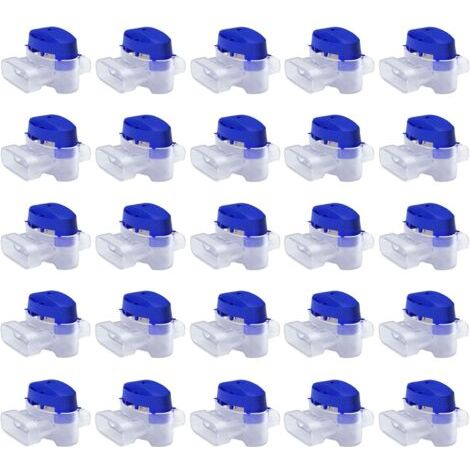 QORVA-Lot de connecteurs de câbles pour tondeuse robot – 25 raccords remplis de gel pour rallonger ou réparer les coupe-bordures électriques basse tension – Étanches, sûrs, sans dénudage