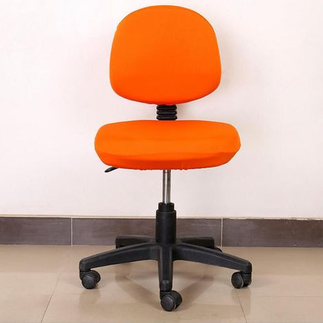 Stretch Soft Swivel Chair Housse de chaise de bureau d'ordinateur couvre Orange (1/5)