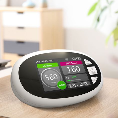 Moniteur de qualité de l'air DM125-WiFi (dioxyde de carbone + PM2.5 + température + humidité) - Application Tuya WiFi (version anglaise) (1/5)