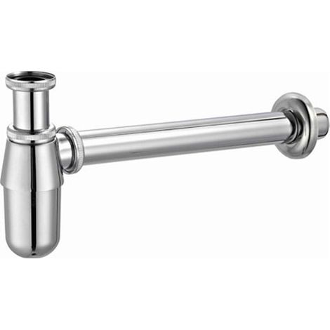 Siphon lavabo standard métal avec tubulure Avec tubulure 320 mm redécoupable