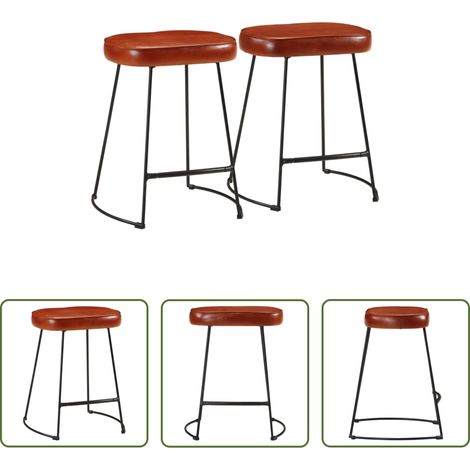 Barstuhl - Barhocker 2 Stk. Dunkelbraun 40x29,5x53 cm (1/5)