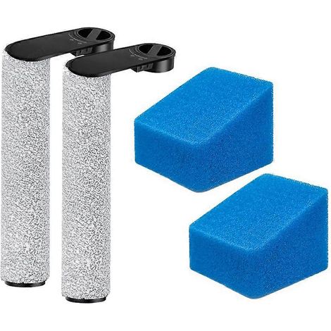 Pièces de rechange compatibles avec l'autolaveuse-aspirateur Midea GX5 : brosse rotative, filtre lavable et éponge. (1/5)